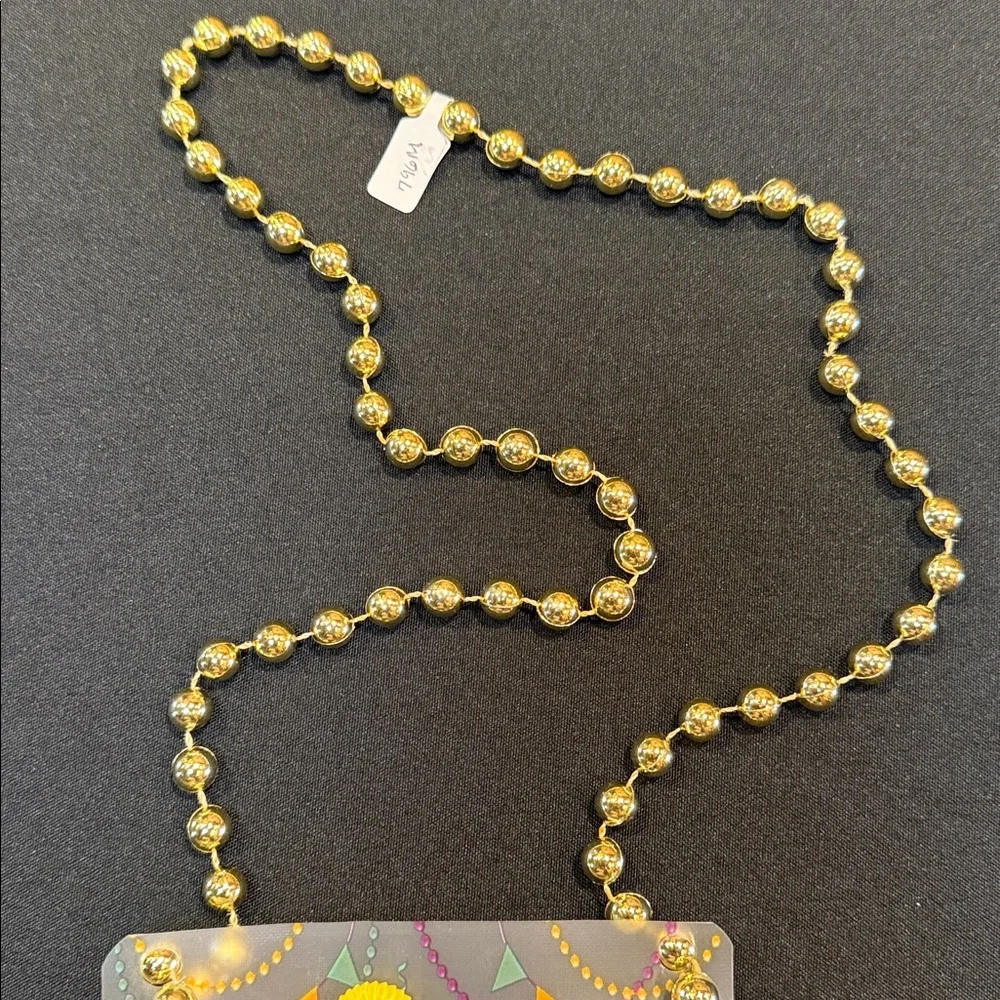 Mardi Gras Bead Me Up Drink Pouch Necklace